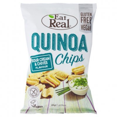 Eat Real Quinoa chips sour cream & chives