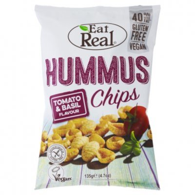 Eat Real Hummus chips tomato & basil