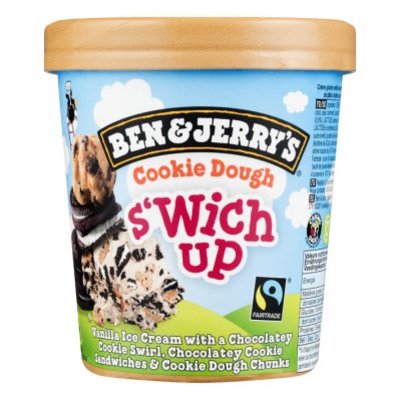 Ben & Jerry's Cookie dough s'wich up
