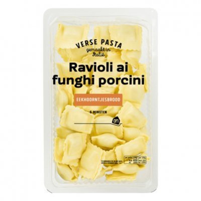 Huismerk Verse ravioli ai funghi porcini