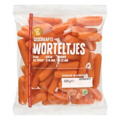 Huismerk Geschrapte worteltjes voordeel