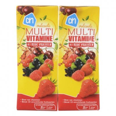 Huismerk Multivitaminedrank rood