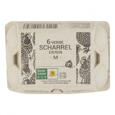 Huismerk Scharreleieren klasse M
