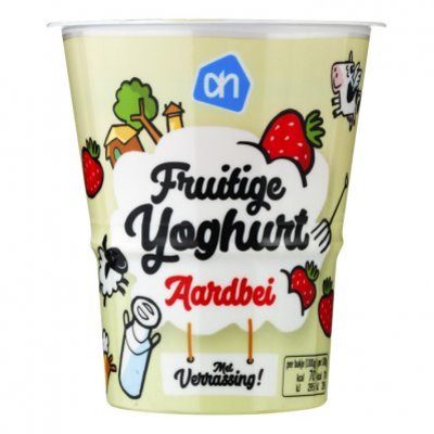 Huismerk Aardbeienyoghurt met verrassing