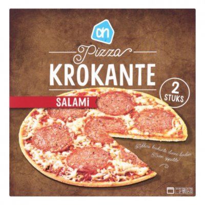 Huismerk Krokante pizza salami