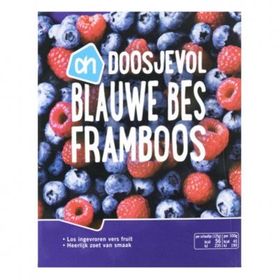 Huismerk Doosjevol blauwe bes-framboos