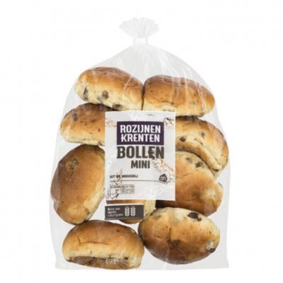 Huismerk Rozijnen krentenbollen mini