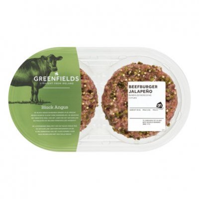 Huismerk Greenfields jalapeño burger