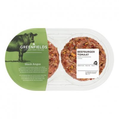 Huismerk Greenfields beefburger tomaat