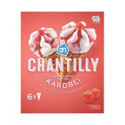 Huismerk Chantilly aardbei