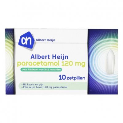 Huismerk Paracetamol zetpillen kind 120 mg