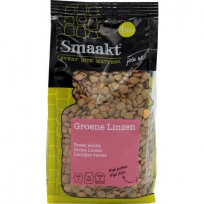 Smaakt Groene linzen