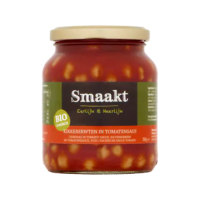 Smaakt Biologisch Kikkererwten in Tomatensaus