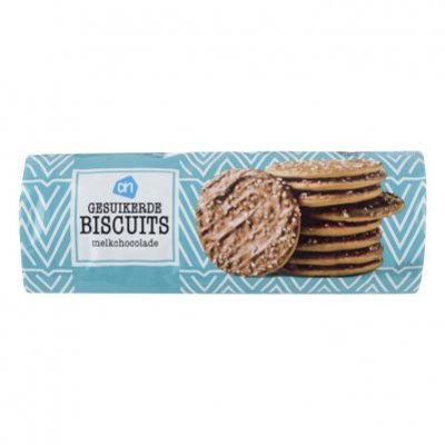 Huismerk Gesuikerde biscuits melkchocolade