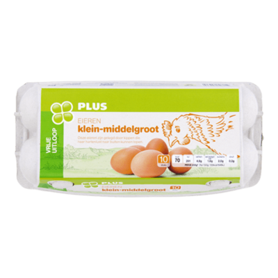 Huismerk Vrije uitloopeieren M/S 10 stuks