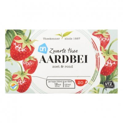 Huismerk Zwarte thee aardbei