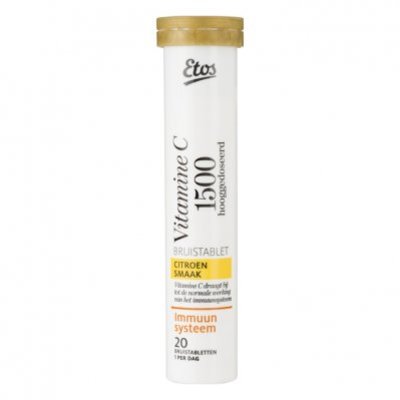 Huismerk Vitamine C 1500 bruistabletten citroen