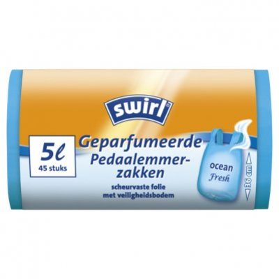 Swirl Pedaalemmerzakken ocean 5 liter