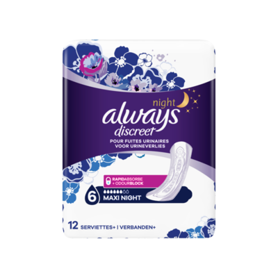 Always Discreet Verband+ Voor Urineverlies Maxi Night