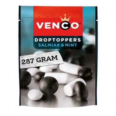 Venco Droptoppers salmiak-mint