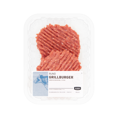 Huismerk Rund Grillburger 2 Stuks