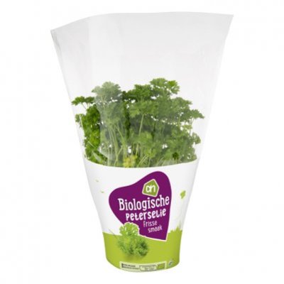 Huismerk Biologisch biologische peterselie plantje in pot