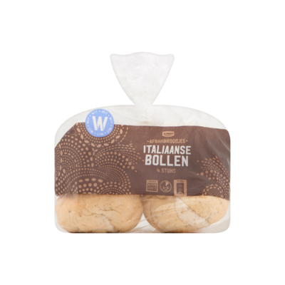 Huismerk Afbakbroodjes Italiaanse Bollen 4 Stuks