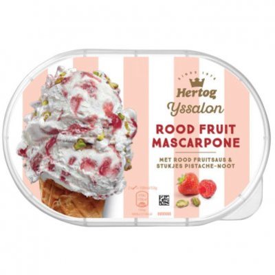 Hertog IJssalon fruit mascarpone