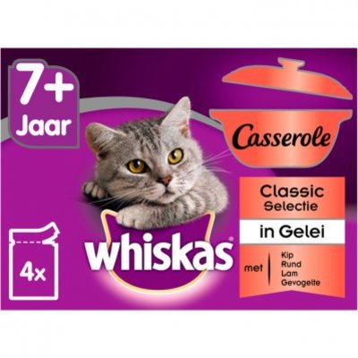 Whiskas Kattenvoer nat classic in gelei senior