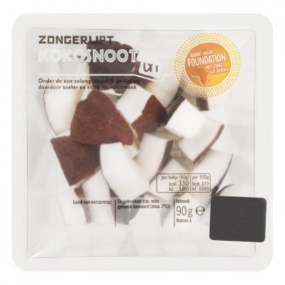 Huismerk Zongerijpte kokosnoot stukjes
