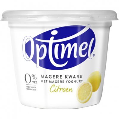 Optimel Magere kwark citroen 0% vet