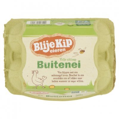 Blije Kip Buitenei, vrije uitloop eieren