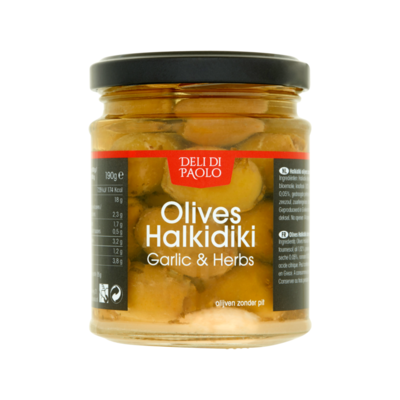 Deli di Paolo Olijven Halkidiki Knoflook & Kruiden