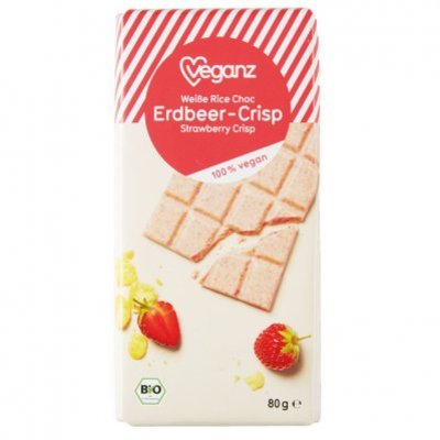 Veganz WeiĂźe rice choc erdbeer crisp