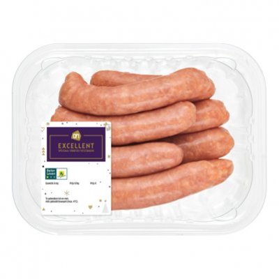 Huismerk Mini gourmet varkenschipolata worstjes