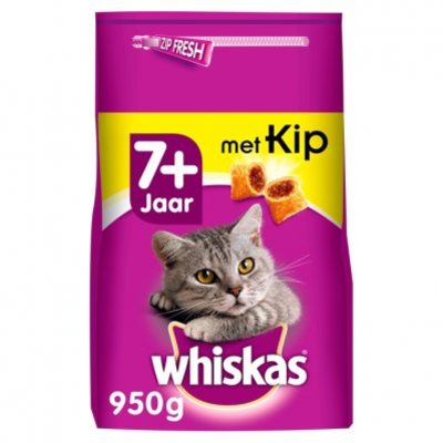 Whiskas Kattenvoer droog kip senior 7+ jaar