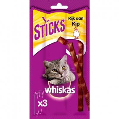 Whiskas Kattensnacks kip 3 sticks