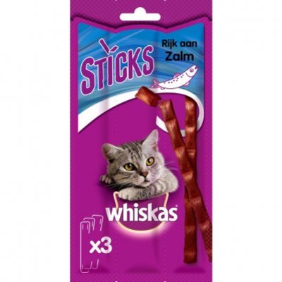 Whiskas Kattensnacks zalm 3 sticks