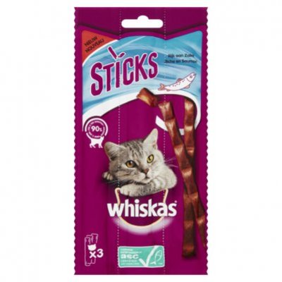 Whiskas Kattensnacks zalm 3 sticks