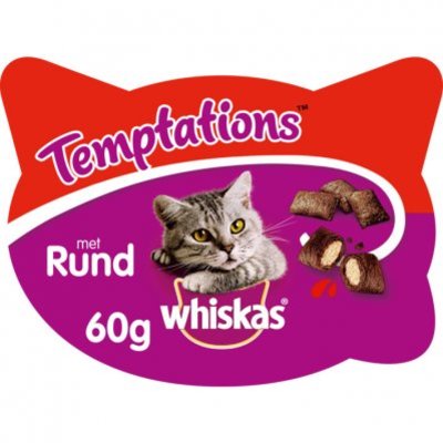 Whiskas Kattensnacks temptations rund