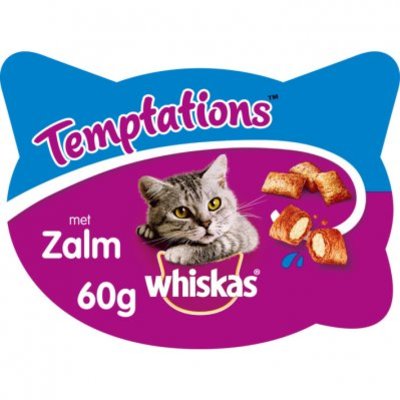 Whiskas Kattensnacks temptations zalm