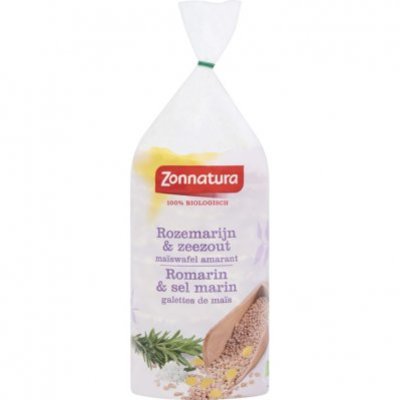 Zonnatura Maïswafels amarant rozemarijn & zeezout