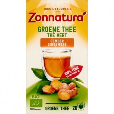 Zonnatura Groene thee gember