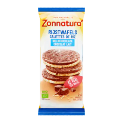 Zonnatura Rijstwafels Melkchocolade 6 Stuks