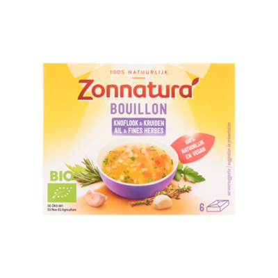 Zonnatura Bouillon Knoflook & Kruiden 6 Stuks
