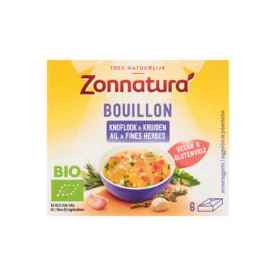 Zonnatura Bouillon Knoflook & Kruiden 6 Stuks
