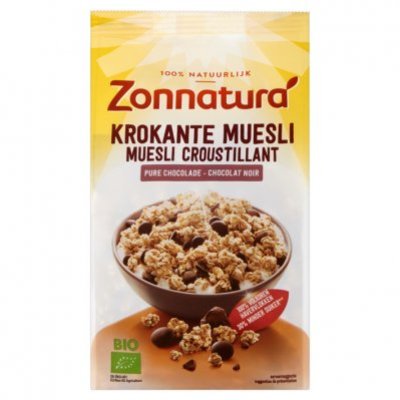 Zonnatura Krokante muesli pure chocolade