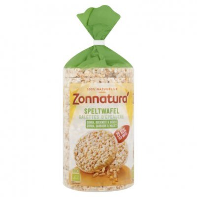 Zonnatura Speltwafels quinoa - boekweit - gierst