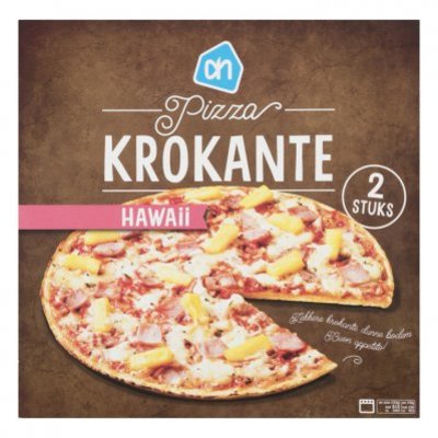 Huismerk Krokante pizza Hawaii