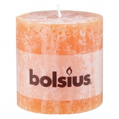 Bolsius Kaars rustiek oranje 10 cm